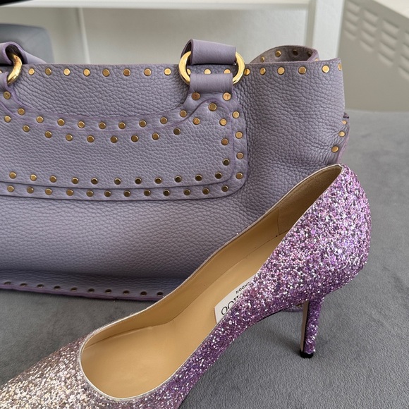 Celine Lavender Studded Handbag - Picture 9 of 9